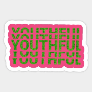 youthful beautyful text art Design Sticker